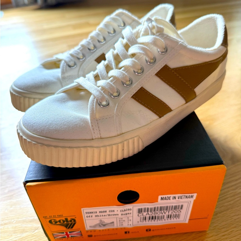 Gola Tennis Mark Cox brown sugar/off white size 7